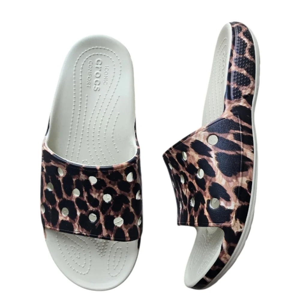 CROCS Classic Sandal Cheetah Print